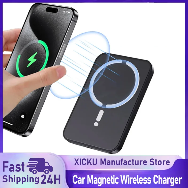Wireless Car Charger Mount Fast Charging - Магнитный беспроводной автомобильный зарядный коврик-держатель для