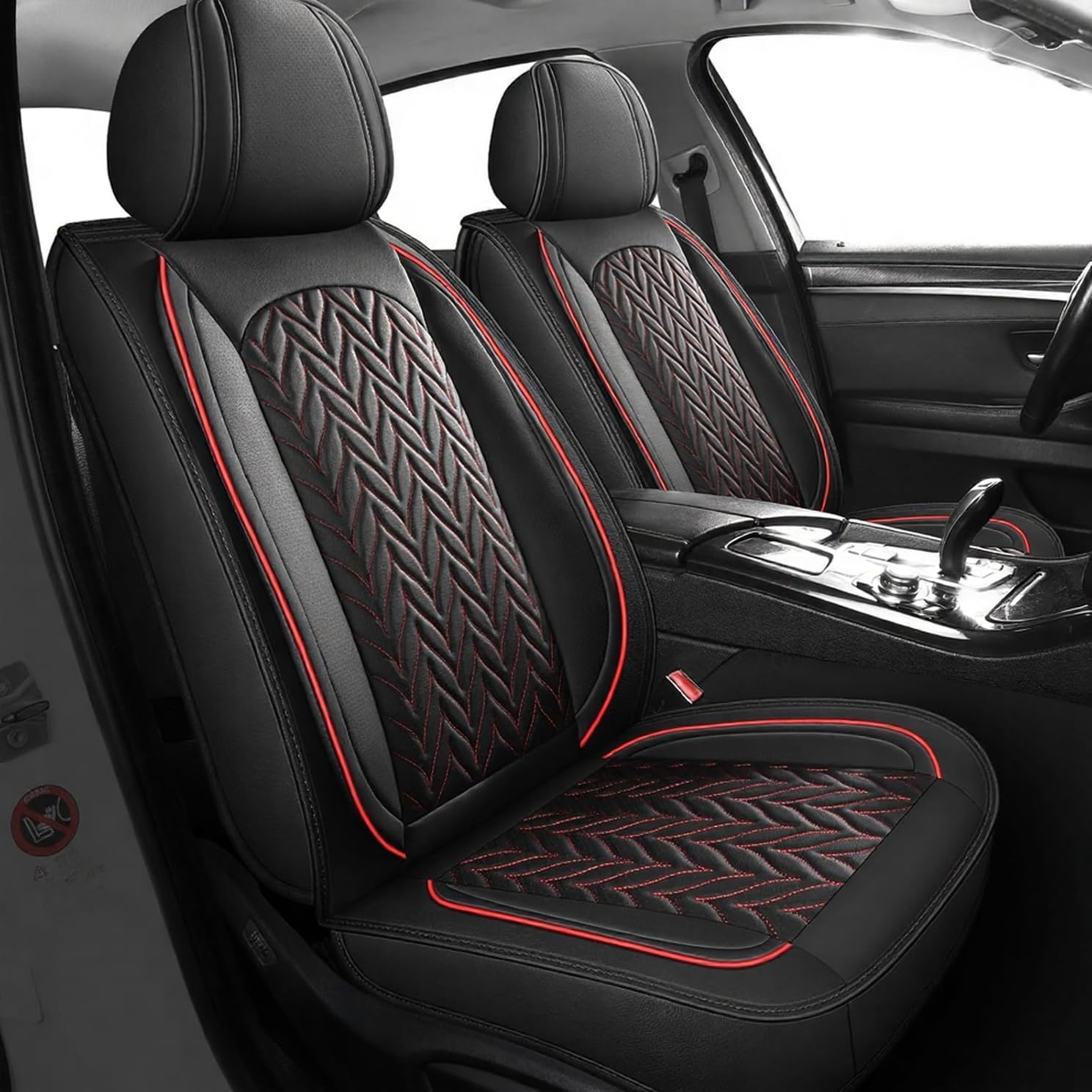 Leather Car Seat Covers Full Set Universal - Универсальные чехлы для автомобильных сидений, полный