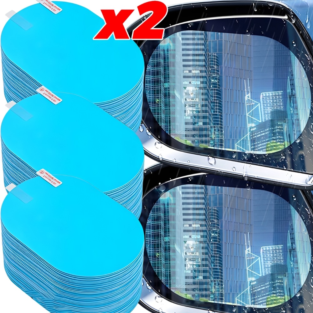 Anti Glare Car Rearview Mirror Film - 2/1 шт. универсальная противотуманная, антибликовая, водоотталкивающая
