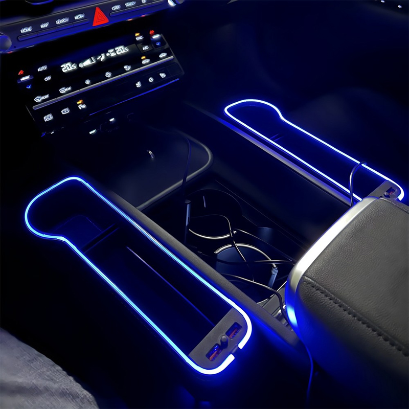 Seat Gap Filler Organizer With Usb Charger - Светодиодный ящик для хранения автомобильного сиденья,