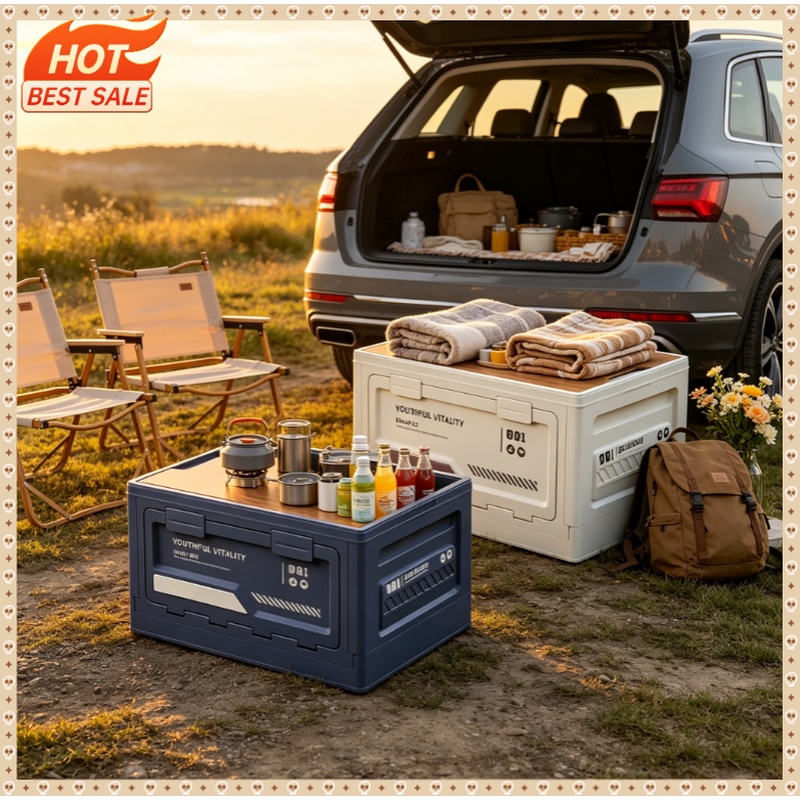 Car Trunk Organizer Foldable Storage Box - Уличный складной ящик для хранения, органайзер