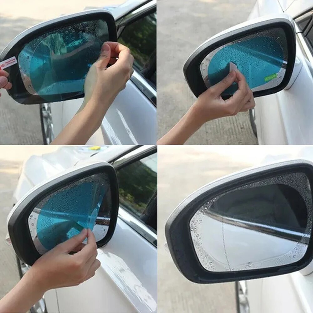 Anti Glare Car Rearview Mirror Film - 2 шт. универсальная антизапотевающая, антибликовая, водонепроницаемая