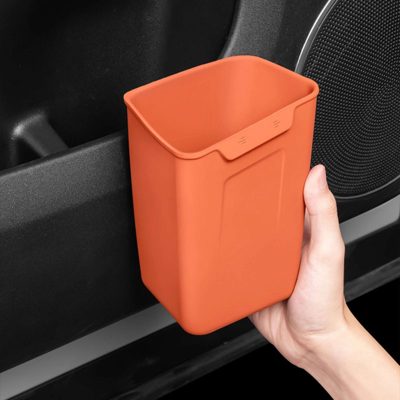 Waterproof Car Trash Can With Lid - Универсальный автомобильный мусорный бак, мини-контейнер для