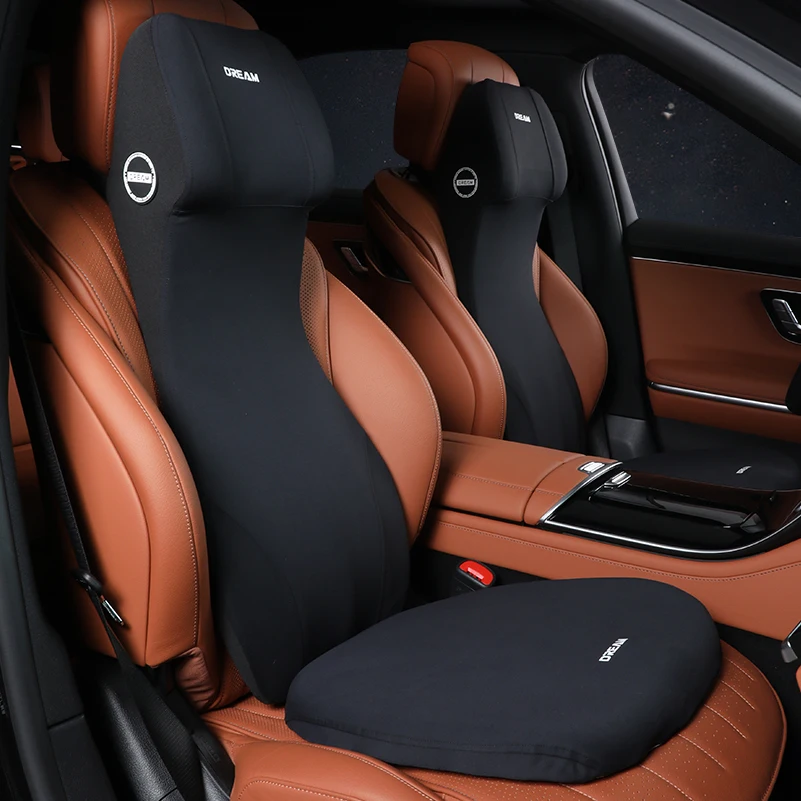 Memory Foam Car Neck Pillow Lumbar Support - Интегрированная автомобильная поясничная поддержка, подголовник, подушка