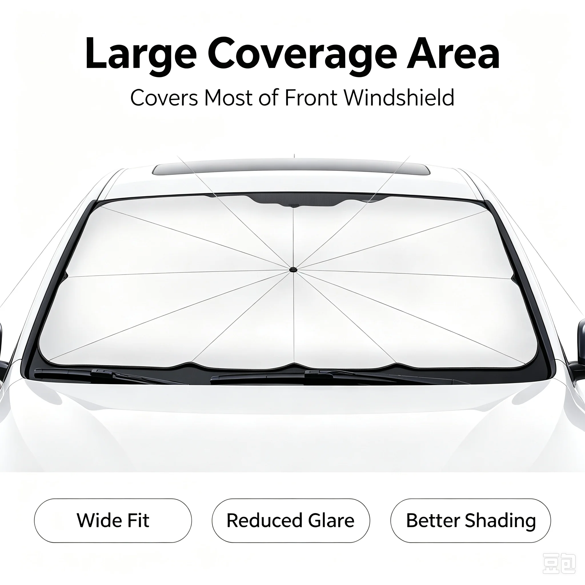 Car Sunshade Windshield Umbrella Foldable - Складной зонт-солнцезащита для лобового стекла автомобиля,