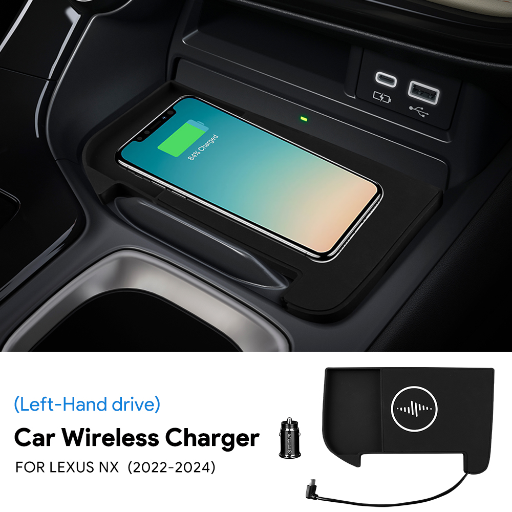 Wireless Car Charger Mount Fast Charging - Для Lexus NX 2022-2026 350H NX350H