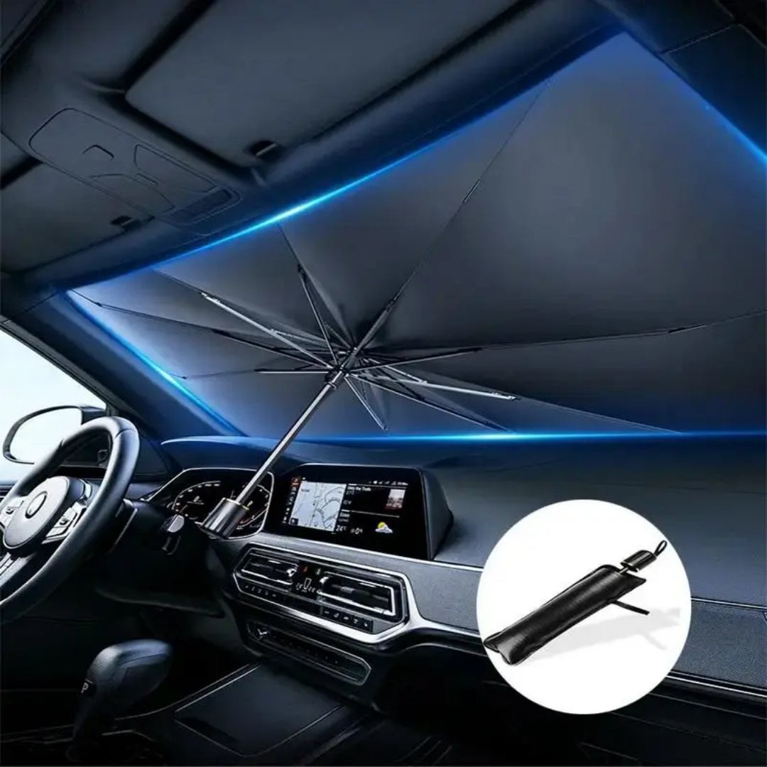 Солнцезащитный зонт для лобово – обзор и цена Car Sunshade Windshield Umbrella Foldable