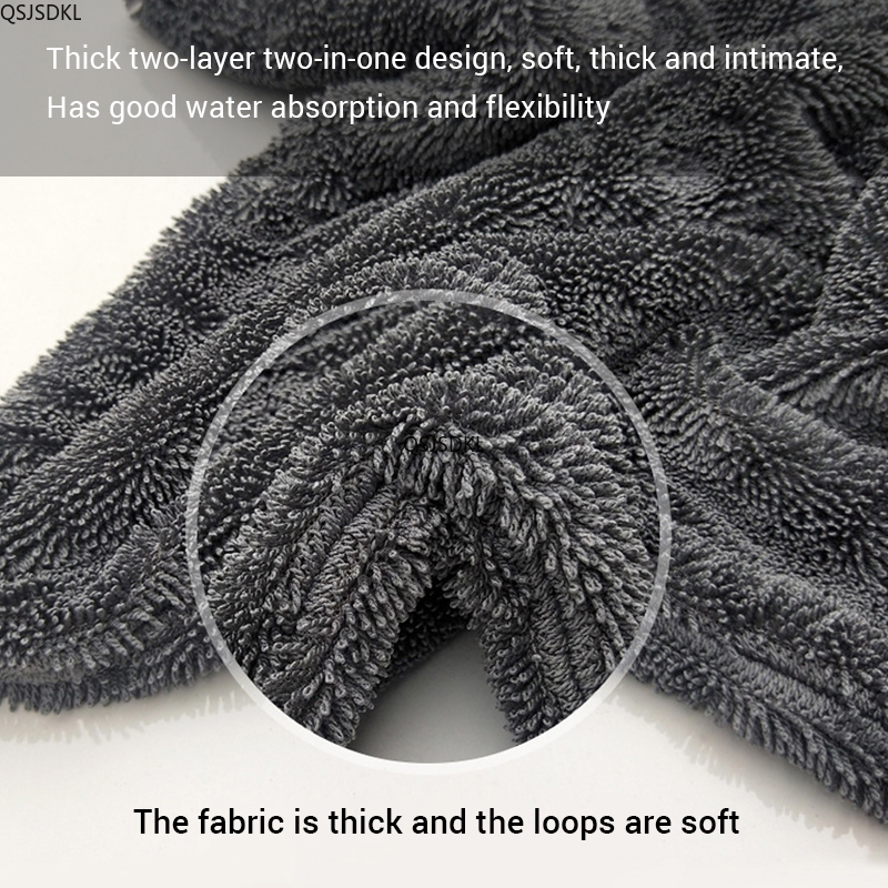 1200GSM/600GSM полотенце для ч – обзор и цена Microfiber Car Drying Towel Super Absorbent