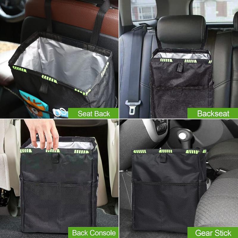 Складной автомобильный мусорны – обзор и цена Waterproof Car Trash Can With Lid
