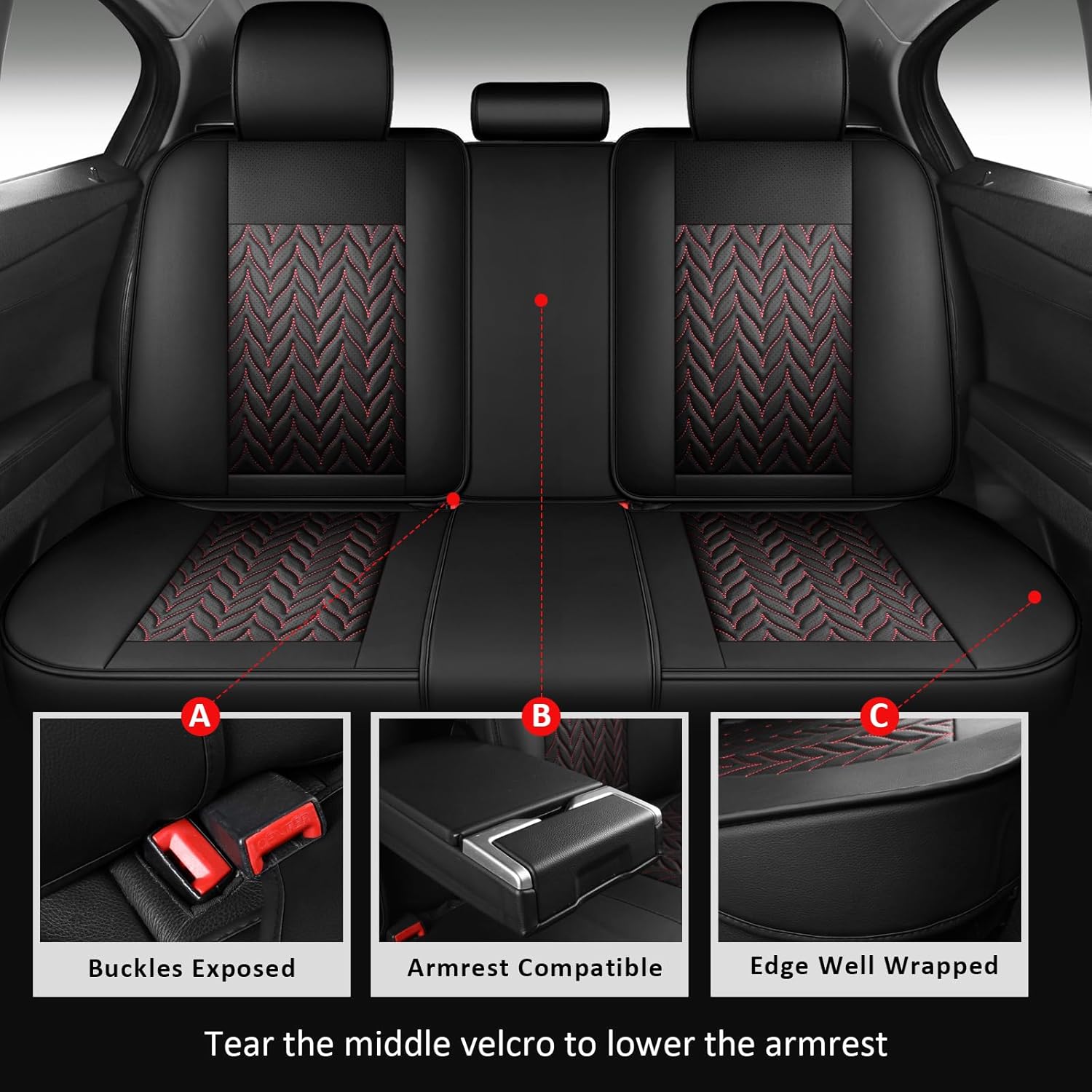 Универсальные чехлы для автомо – обзор и цена Leather Car Seat Covers Full Set Universal