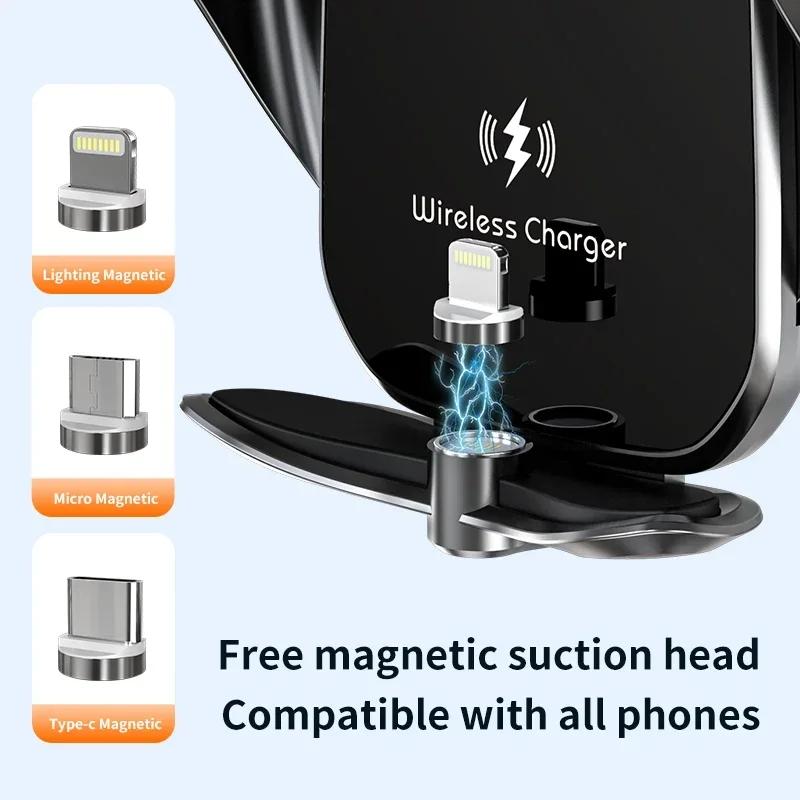 VIKEFON 30 Вт беспроводные зар – обзор и цена Wireless Car Charger Mount Fast Charging