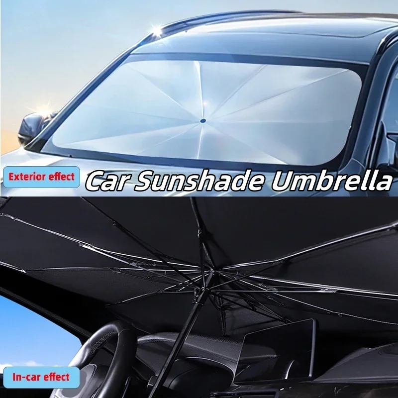 Солнцезащитный зонт-шторка для – обзор и цена Car Sunshade Windshield Umbrella Foldable