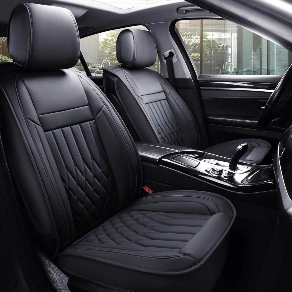 5 шт., чехлы на автомобильные  – обзор и цена Leather Car Seat Covers Full Set Universal