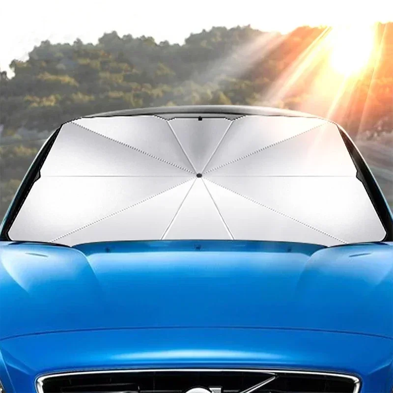 Складной зонт-солнцезащита для – обзор и цена Car Sunshade Windshield Umbrella Foldable