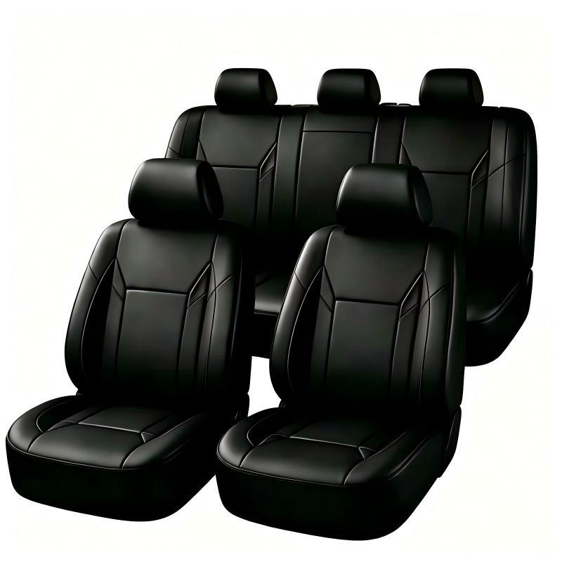 Универсальные чехлы для автомо – обзор и цена Leather Car Seat Covers Full Set Universal