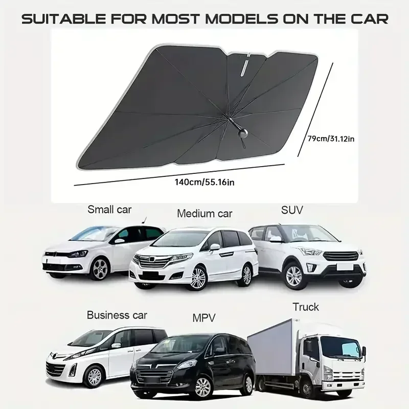 Складной солнцезащитный козыре – обзор и цена Car Sunshade Windshield Umbrella Foldable