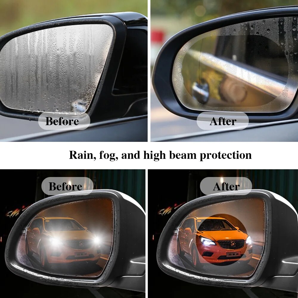 2 шт. универсальные антибликов – обзор и цена Anti Glare Car Rearview Mirror Film