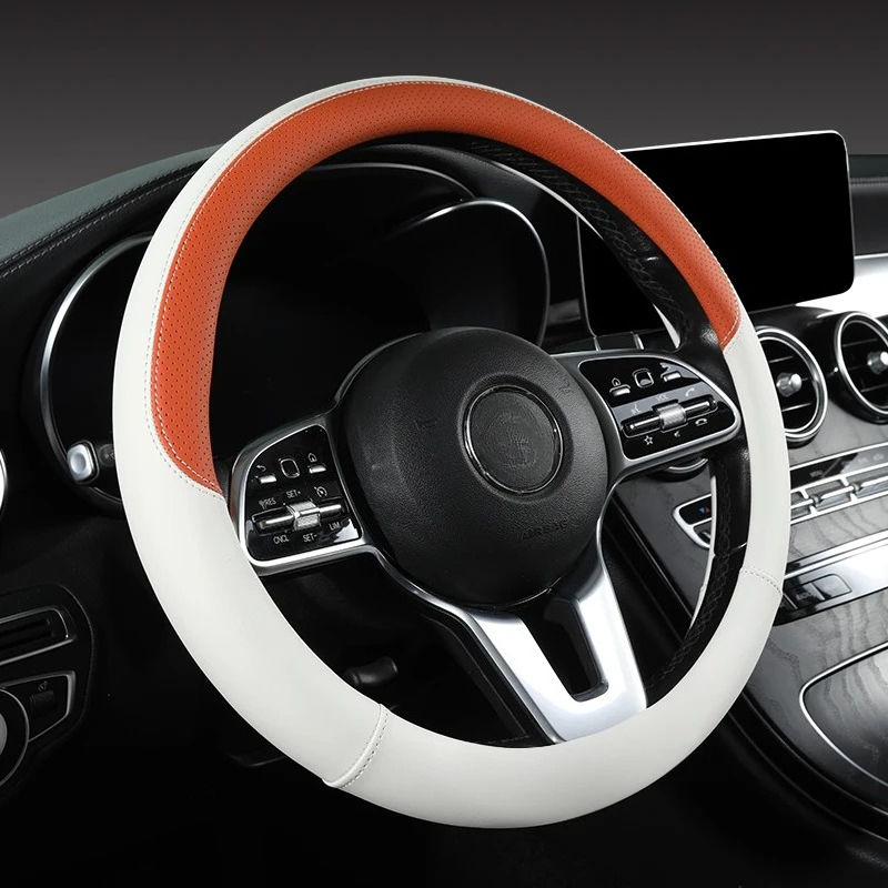 Перфорированный кожаный чехол  – обзор и цена Car Steering Wheel Cover Anti Slip Breathable