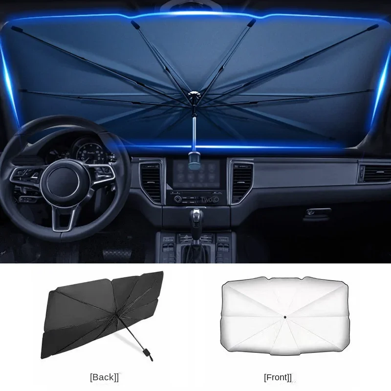 Солнцезащитный козырек для авт – обзор и цена Car Sunshade Windshield Umbrella Foldable
