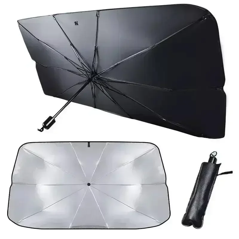 Солнцезащитный зонт-шторка для – обзор и цена Car Sunshade Windshield Umbrella Foldable