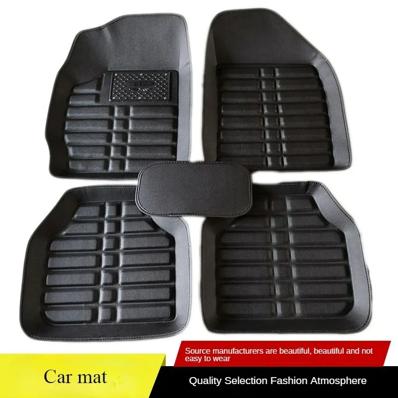 НОВЫЕ роскошные кожаные автомо – обзор и цена Car Floor Mats Universal Waterproof Leather