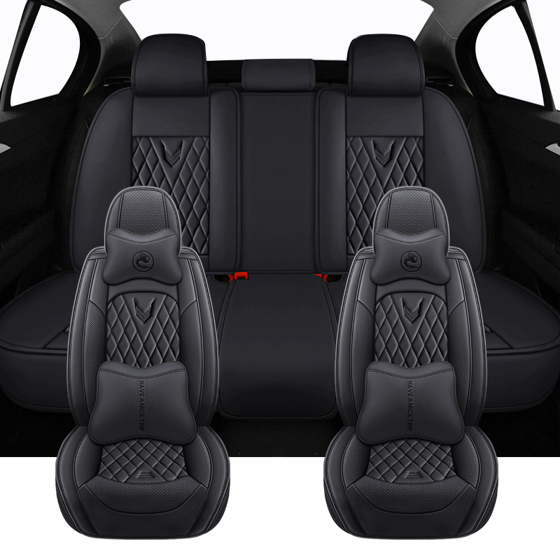 Полный комплект универсальных  – обзор и цена Leather Car Seat Covers Full Set Universal