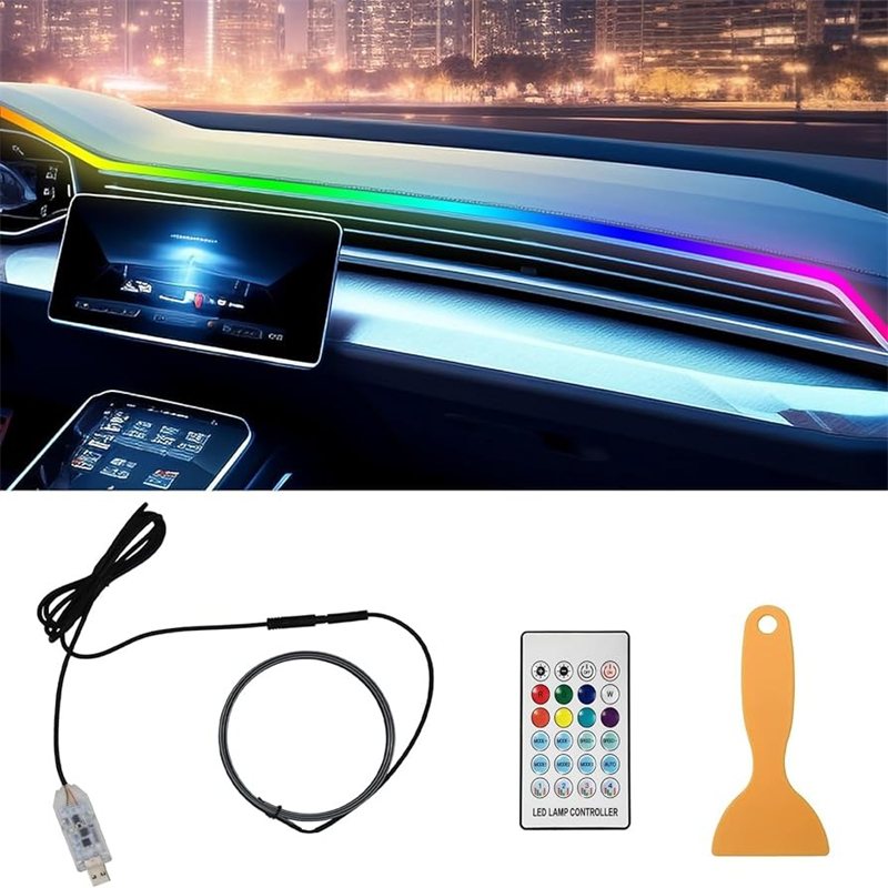 Красочный светодиодный интерье – обзор и цена Led Ambient Interior Car Lights App Control