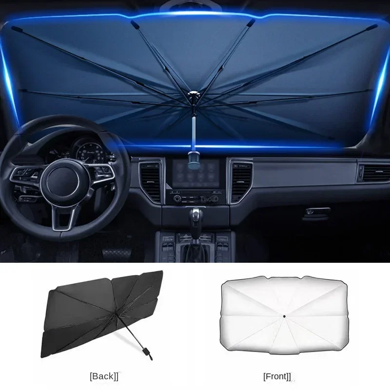 Портативный автомобильный солн – обзор и цена Car Sunshade Windshield Umbrella Foldable