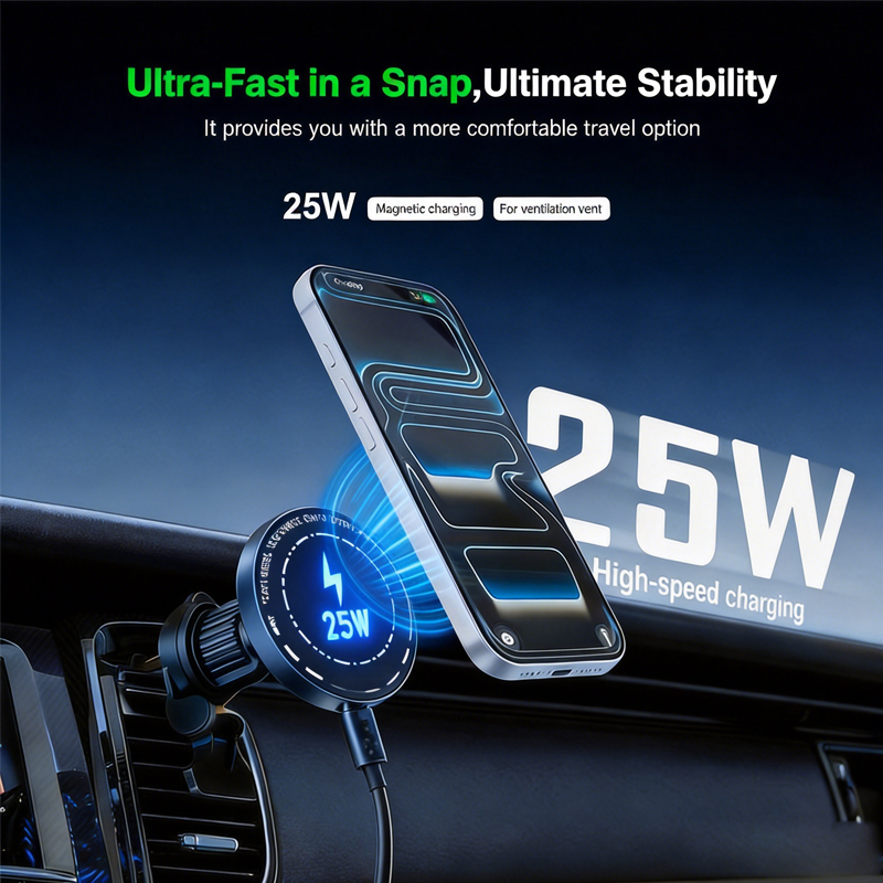 Мощное магнитное беспроводное  – обзор и цена Magnetic Phone Holder For Car Vent