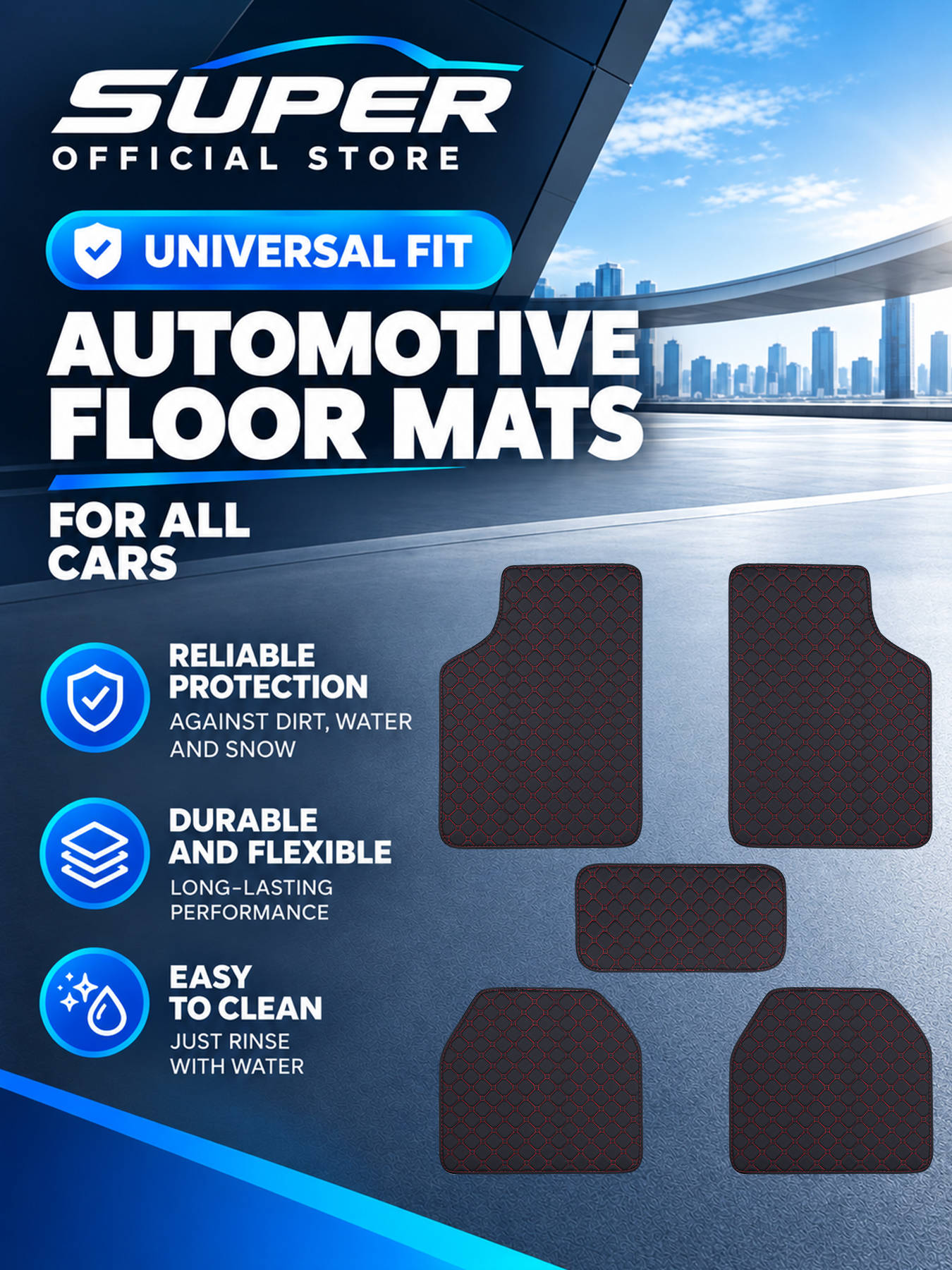 Коврики для автомобиля, полный – обзор и цена Car Floor Mats Universal Waterproof Leather