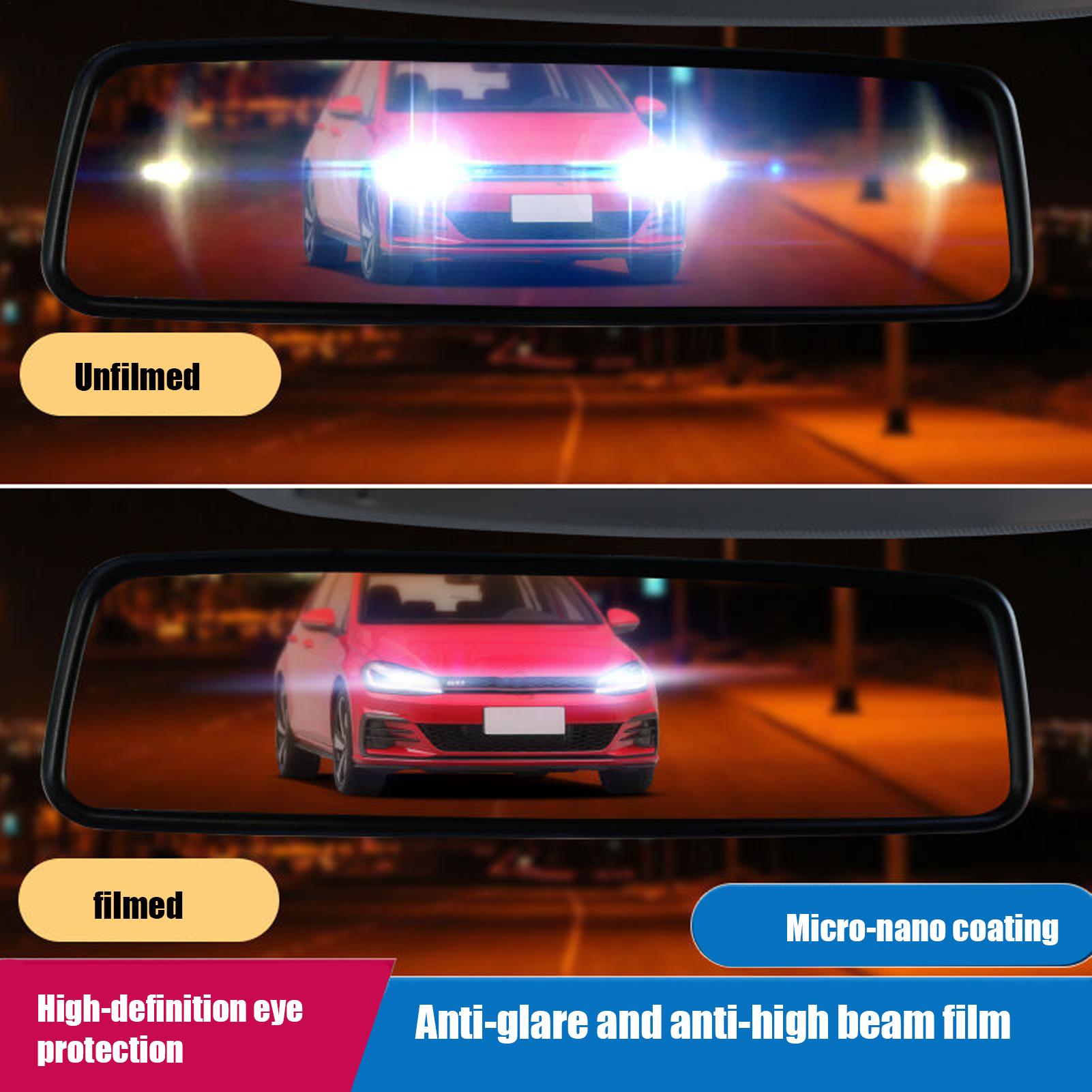 Антибликовая пленка для зеркал – обзор и цена Anti Glare Car Rearview Mirror Film