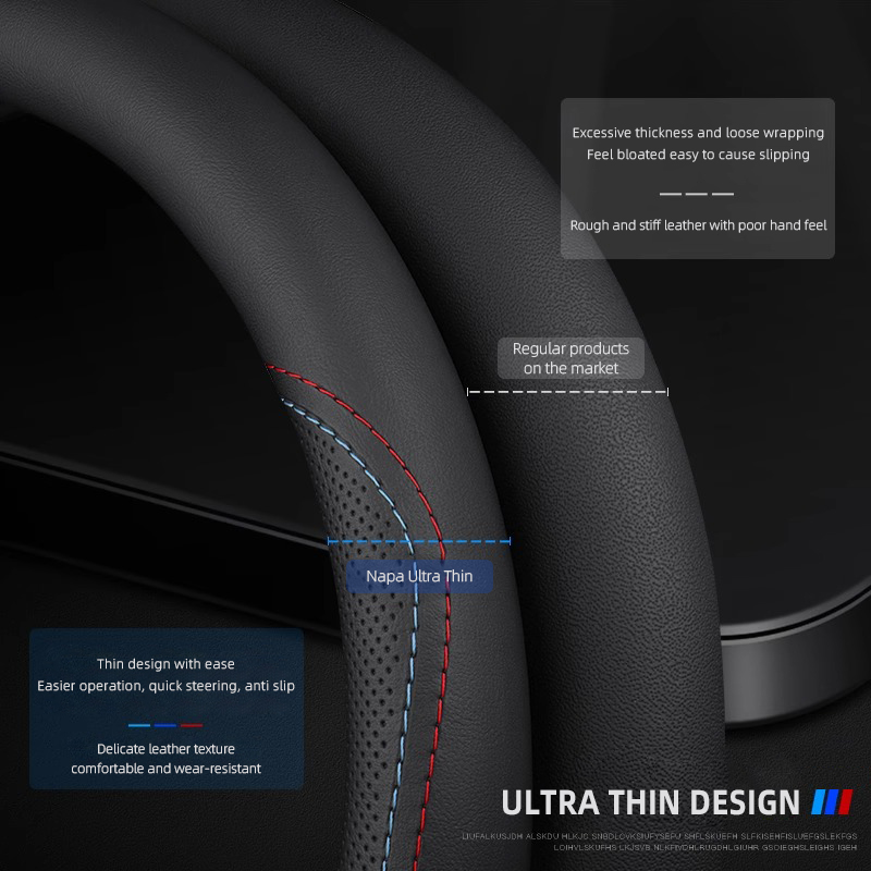 1 шт. чехол на руль из кожи На – обзор и цена Car Steering Wheel Cover Anti Slip Breathable